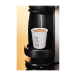 Wiederverwendbarer Espressobecher mit Deckel Americano® Piccolo 100 ml farbe weiß Lifestyle-Bild