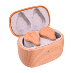 Kabellose Kopfhörer mit ENC-Technologie Prixton TWS163 farbe holzton