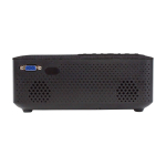 Tragbarer Projektor mit HDMI und Fernbedienung Prixton Lumière farbe schwarz zweite Rückansicht