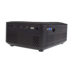 Tragbarer Projektor mit HDMI und Fernbedienung Prixton Lumière farbe schwarz zweite Ansicht