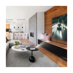 Tragbarer Projektor mit HDMI und Fernbedienung Prixton Lumière farbe weiß Lifestyle-Bild