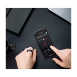 Intelligenter Metallring mit Gesundheitsüberwachung Prixton Orbyt farbe schwarz Lifestyle-Bild