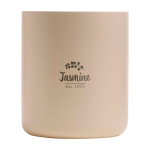 Duftkerze aus Sojawachs mit drei verschiedenen Düften 210 g WELLmark farbe beige Druckansicht des Logos 2