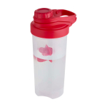 Sportflasche aus PP-Kunststoff mit Mischkugel, 700 ml farbe rot