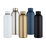 Flasche aus recyceltem Edelstahl mit matter Oberfläche 750 ml farbe bondi blau zweite Ansicht in verschiedenen Farben