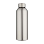 Flasche aus recyceltem Edelstahl mit matter Oberfläche 750 ml farbe hellgrau zweite Vorderansicht