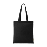 Tote Bag aus Bio Baumwolle mit großem Hauptfach 7 L 140 g/m² farbe schwarz zweite Vorderansicht