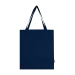 Tote Bag aus Bio Baumwolle mit Seitenfalten 14 L 180 g/m² farbe marineblau zweite Vorderansicht