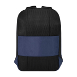 Diebstahlsicherer Polyester Rucksack für 15 Zoll Laptop wasserabweisend farbe marineblau dritte Rückansicht