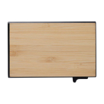 Firmen Geschenkset mit Kugelschreiber, RFID Kartenetui und Schlüsselanhänger farbe natürliche farbe dritte Vorderansicht