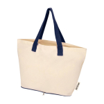 Faltbare Tasche aus recycelter Baumwolle mit GRS Zertifikat 7 L 140 g/m² farbe marineblau