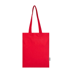Robuste Tote Bag mit 30 cm langen Schulterriemen 180 g/m² farbe rot zweite Vorderansicht