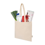 Robuste Tote Bag mit 30 cm langen Schulterriemen 180 g/m² farbe natürliche farbe zweite Ansicht