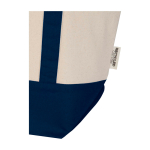 Tote Bag aus recycelter Baumwolle mit GRS Zertifikat 320 g/m² farbe marineblau Detailansicht 1