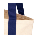Tote Bag aus recycelter Baumwolle mit GRS Zertifikat 320 g/m² farbe marineblau Detailansicht 2