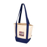 Tote Bag aus recycelter Baumwolle mit GRS Zertifikat 320 g/m² farbe marineblau