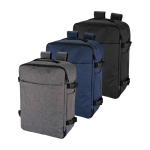 Kabinenrucksack aus recyceltem Polyester mit Laptopfach für 17 Zoll 25 L farbe grau mamoriert zweite Ansicht in verschiedenen Farben