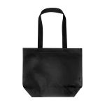 Tote Bag aus recyceltem Kunststoff doppelt laminiert wasserdicht 18 L 150 g/m² farbe schwarz zweite Vorderansicht