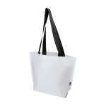 Tote Bag aus recyceltem Kunststoff doppelt laminiert wasserdicht 18 L 150 g/m² farbe weiß