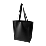 Wasserdichte Tragetasche aus recyceltem Kunststoff mit breitem Boden 30 L 150 g/m² farbe schwarz