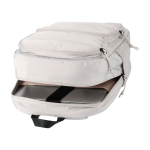 Ökologischer Laptop Rucksack wasserabweisend für 15,6 Zoll 18 L farbe sandbraun dritte Ansicht