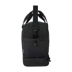 Reisetasche aus recyceltem Polyester Canvas mit Reißverschluss 30 L farbe schwarz Seitenansicht