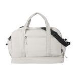 Reisetasche aus recyceltem Polyester Canvas mit Reißverschluss 30 L farbe sandbraun zweite Vorderansicht