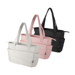 Gepolsterte Tote Bag aus recyceltem Polyester mit Laptopfach für 15,6 Zoll 18 L farbe hellrosa zweite Ansicht in verschiedenen Farben