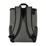 Kühlrucksack für Picknick mit wiederverwendbarem Besteck 20 L farbe grau mamoriert zweite Rückansicht