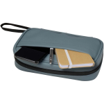 Organizertasche für Technikzubehör mit Reißverschluss, 1 l farbe bondi blau dritte Ansicht