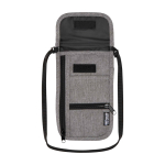 Kompakte Reisetasche mit mehreren Fächern und 130 cm Trageriemen farbe grau mamoriert zweite Vorderansicht