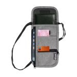 Kompakte Reisetasche mit mehreren Fächern und 130 cm Trageriemen farbe grau mamoriert zweite Ansicht