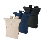 Wasserabweisender Rolltop Rucksack mit Laptopfach für 14 Zoll 16 L farbe sandbraun zweite Ansicht in verschiedenen Farben