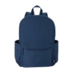 Wasserabweisender Urban Rucksack mit Laptopfach für 15,6 Zoll 16 L farbe marineblau zweite Vorderansicht