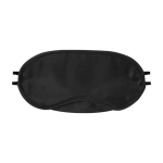 Reiseschlafmaske aus Mikropolyester mit weicher Schaumstoffpolsterung farbe schwarz zweite Vorderansicht