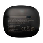 Bluetooth 6.0 Kopfhörer mit Ladeetui und USB Typ C Kabel farbe schwarz zweite Rückansicht