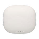 Bluetooth 6.0 Kopfhörer mit Ladeetui und USB Typ C Kabel farbe weiß zweite Vorderansicht