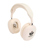 Kabellose Bluetooth 6.0 Kopfhörer mit Mikrofon bis zu 12 Stunden farbe weiß Ansicht mit Tampondruck