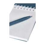 Mini Notizbuch mit Spiralbindung und Kugelschreiber mit schwarzer Tinte farbe marineblau Detailansicht 2