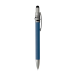 Kugelschreiber mit Touchpen Spitze und drehbarem Spinner mit blauer Tinte farbe marineblau dritte Ansicht