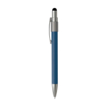 Kugelschreiber mit Touchpen Spitze und drehbarem Spinner mit blauer Tinte farbe marineblau Seitenansicht