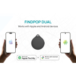 Umweltfreundlicher Bluetooth-Tracker mit Verlustwarnung und 100 dB Signalton farbe schwarz vierte Ansicht