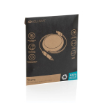 Retraktables 2 in 1 Lade und Datenkabel aus recyceltem Aluminium 240 W farbe schwarz zweite Ansicht mit Box