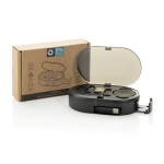 Umweltfreundliches Set mit einziehbaren Ladekabeln mit mehreren Anschlüssen 60 W farbe schwarz Ansicht mit Box