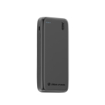 Umweltfreundliche Powerbank mit einziehbarem Kabel 45W 20.000 mAh farbe schwarz