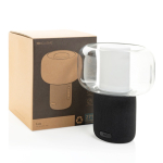 Umweltfreundliche Lampe mit tragbarem Lautsprecher und BT 5.3 10 W 2.000 mAh farbe schwarz Ansicht mit Box