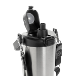 Thermoflasche aus recyceltem Edelstahl mit Kordel 600 ml farbe silber sechste Ansicht