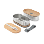 Set luftdichter Lunchboxen mit Deckel als Schneidebrett Black & Blum 1 L farbe grau zweite Ansicht