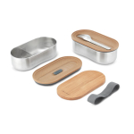 Set luftdichter Lunchboxen mit Deckel als Schneidebrett Black & Blum 1 L farbe grau dritte Ansicht