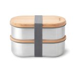 Set luftdichter Lunchboxen mit Deckel als Schneidebrett Black & Blum 1 L farbe grau fünfte Ansicht